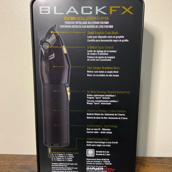 BaByliss Pro Black FX cordless trimmer FX870BN - Picture 3 of 7